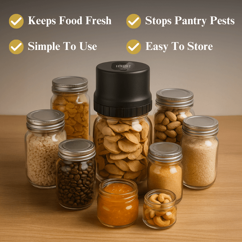 PantryPreserva™ Premium Jar Vacuum Sealer Set